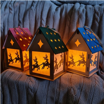 Lampion na Roraty 15×10 cm dla dzieci – Niebieski 50 SZT HURT